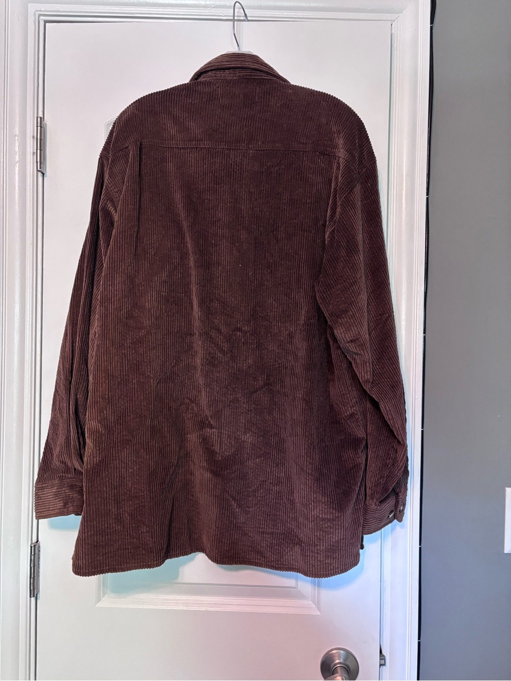 Vintage Rustique Corduroy Button-Up Shirt Jacket in Deep Brown 100% cotton Med - Picture 4 of 9